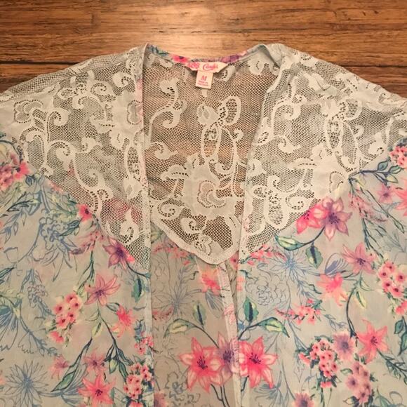 Candies Open Kimono Floral - Picture 4 of 6